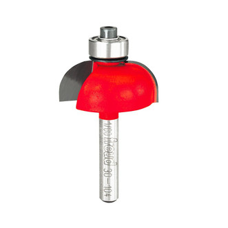 side profile of 1-1/4" cove router bit