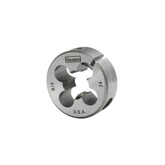 Hanson Solid Round Dies - 1" O.D., 3/8-25