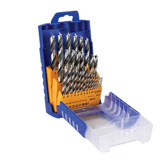 Fisch Chrome Vanadium Brad Point Drill Bit Set, 29-Piece