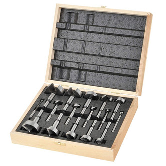 Fisch Wave Cutter Forstner Bit Set, 16-Piece