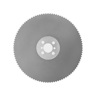 silver circular 225mm, 180 tooth Baileigh cold saw blade for saws with a 32mm arbor