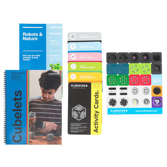 classroom bundle for grades 4-6 with lessons and resources book, activity cards, poster and cubelets