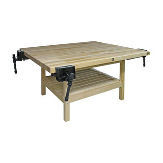 Hann WL4 Series Four Student Work Bench with Four 7" Vises