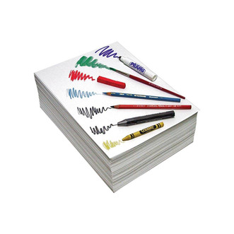 Pacon Heavyweight Drawing Paper, White, 9" x 12"