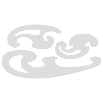 Westcott French Curve Set, 3-Piece