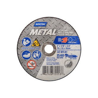 Norton Abrasive Cut-off Wheel, 3"