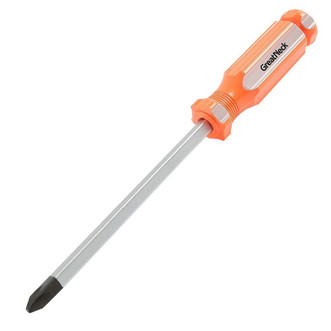 GreatNeck Phillips Screwdriver has 6" chrome vanadium steel shank, magnetized #3 tip, acetate handle