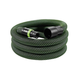 Festool CLEANTEC anti-static connecting sleeve has smooth exterior and tapered design for increased power