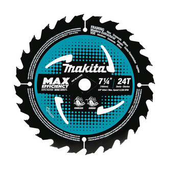 Makita Max Efficiency 7-1/4" Circular Saw Blade has ultra-thin kerf design and specially-engineered blade teeth