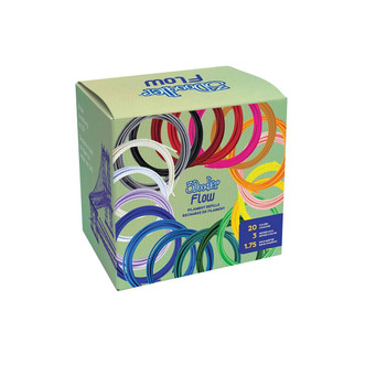 3Doodler Flow 20-Color 1.75mm PLA Filament Refill Set