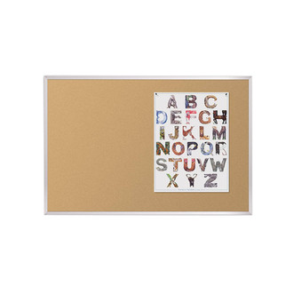 MooreCo Cork Tackboard, 5'W x 4'H