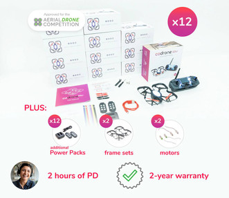 Robolink CoDrone EDU Drone, 12-Pack, plus PD