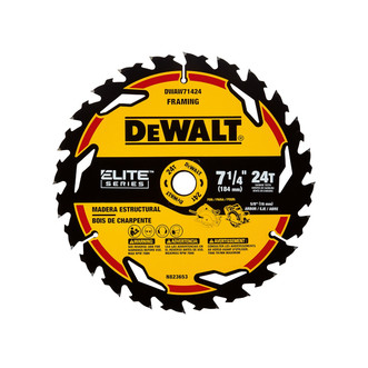 DeWalt Circular Saw Blade, 7-1/4", 24T