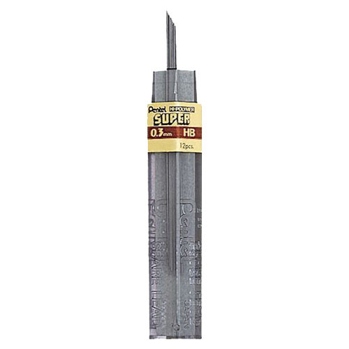 H hardness 0.3 mm refill lead for Pentel mechanical pencils