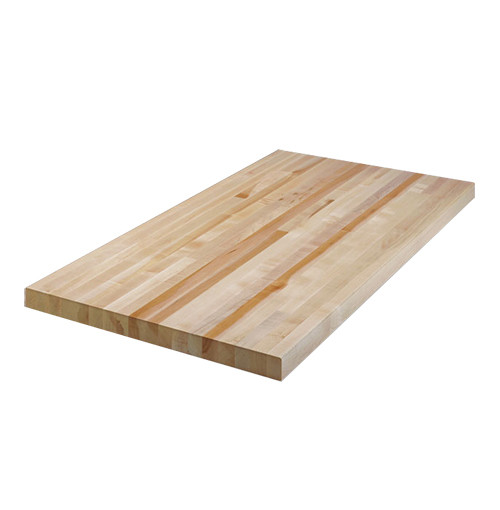 Bally Block Butcher Block Bench Top made from laminated edge-grain northern hard rock maple has 3/8" radius edge