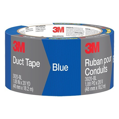 economical roll of 3m blue duct tape that's nearly 2" wide and 20 yards long with tack-free edges