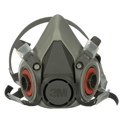 3m half-mask respirator in size medium meets niosh standards and requires two filters, sold separately