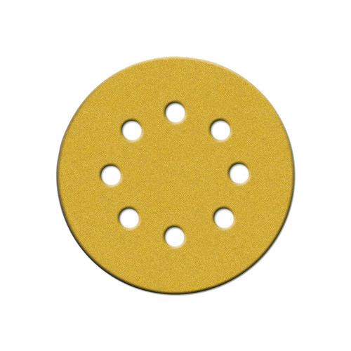 Norton 5" Eight-Hole Hook & Loop Paper Sanding Discs, 180 Grit, Qty. 25