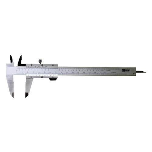 Chicago Brand 6" Dual Scale Vernier Caliper range 6"-0.001" and 150mm to .02mm, graduations 0.001" and 0.02mm