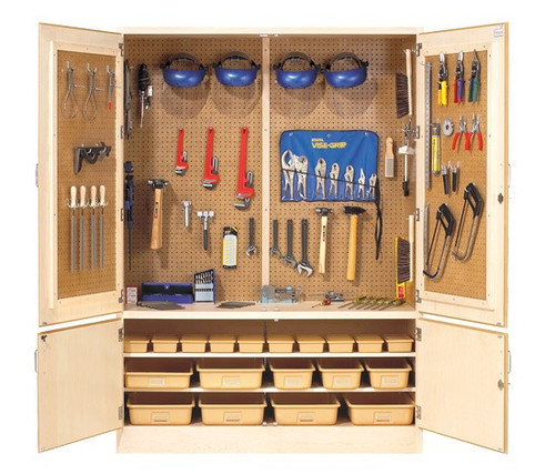 Diversified Woodcrafts 60" Woodworking Tool Cabinet with Tools