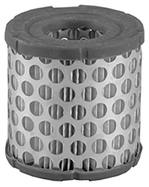 gray cylindrical Briggs & Stratton Air Filter Cartridge for horizontal and vertical engines from 2-5 HP