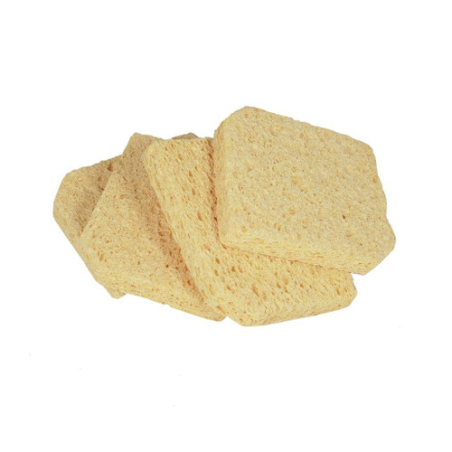 four yellow replacement sponges for american beauty fast tip cleaner stacked horizontally