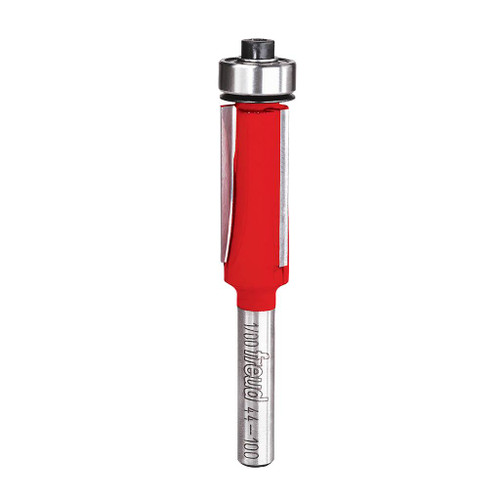 side profile of Freud Bearing Flush Trim router bit with three flutes