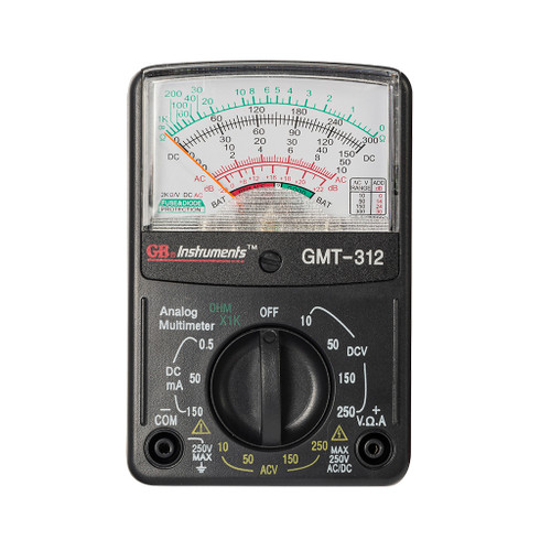 Gardner Bender Analog Multimeter, 5 function, 12-Range