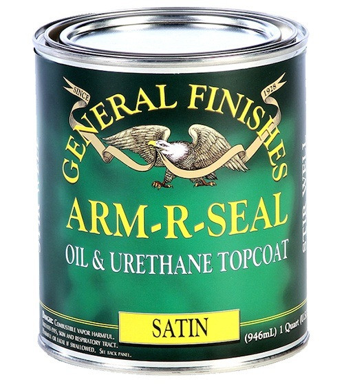 General Finishes Arm-R-Seal Oil & Urethane Topcoat, Satin, Qt.