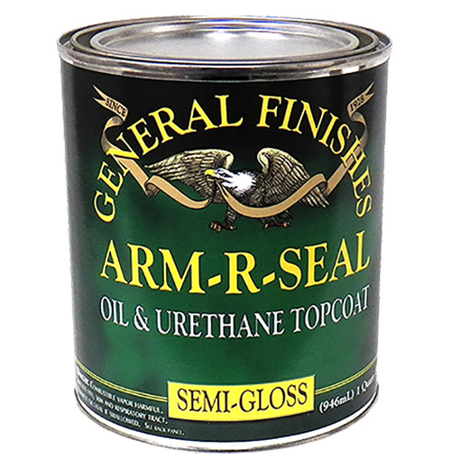 General Finishes Arm-R-Seal Oil & Urethane Topcoat, Semi-Gloss, Qt.