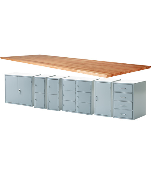 Midwest General Utility Bench Unit, 2-1/4" Maple Top