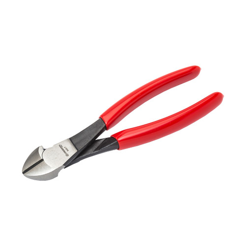 Crescent Heavy-duty 7" Diagonal Cutting Pliers have Red non-slip handles for strength and durability