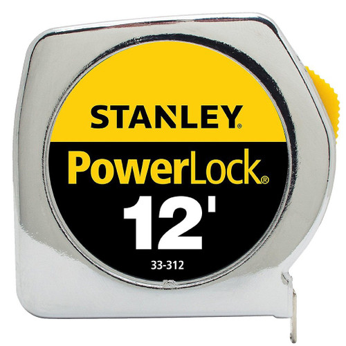 Stanley PowerLock Tape Measure, 12' x 3/4"