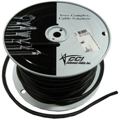 250' black heavy-duty 16/3 wire cord for motor control, appliances, lighting, robotic systems and more