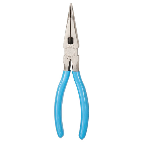 fine polished, high carbon drop-forged steel Channellock 7-1/2" Long Nose Pliers with side cutter