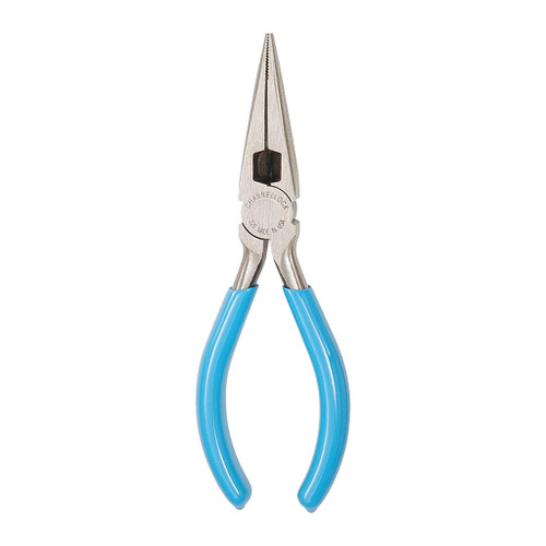 fine polished, high carbon drop-forged steel Channellock 6" Long Nose Pliers with side cutter