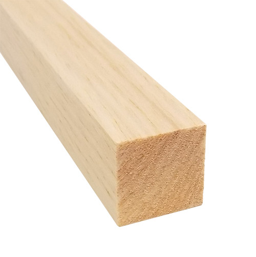  1" x 1" x 12" piece of light-colored balsa wood block for crafts and architectural projects