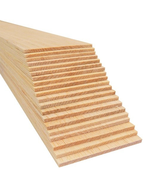 Balsa Wood Sheets, 1/8