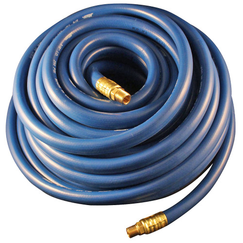 Milton Blue PVC Air Hose 1/4" male NPT, 3/8" x 25'