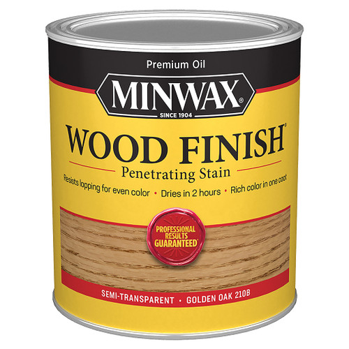 Minwax Wood Finish Wood Stain, Golden Oak, Qt.