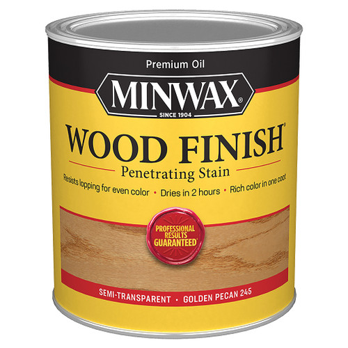 Minwax Wood Finish Wood Stain, Golden Pecan, Qt.