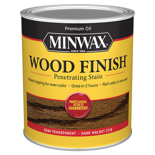 Minwax Wood Finish Wood Stain, Dark Walnut, Qt.