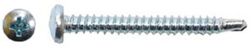 Hillman Phillips Pan Head Self Drilling Sheet Metal Screws, 8, 3/4"