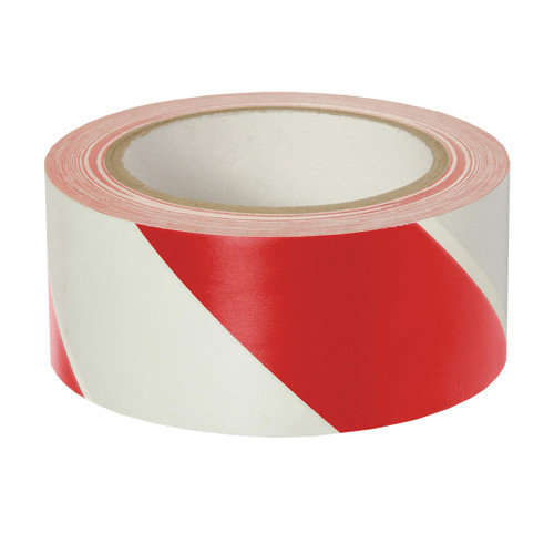 Incom Safety Stripe Warning Tape, 2" x 36 yd., red/white