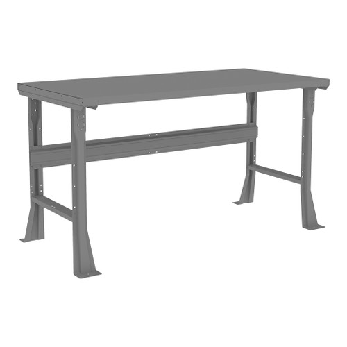 Tennsco Work Bench with Steel Top and Flared Legs, 5'W x 30"D