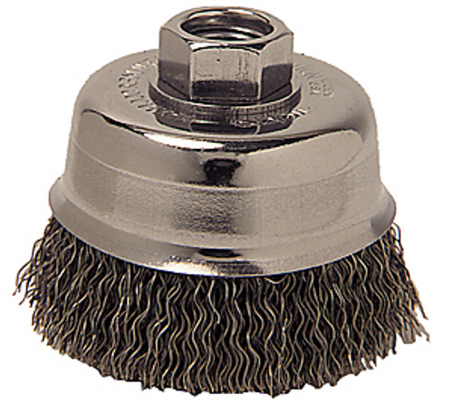 Weiler Wire Cup Brushes, 4", .0118-Med.