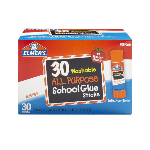 Elmer's All Purpose School Glue Sticks, Qty. 30