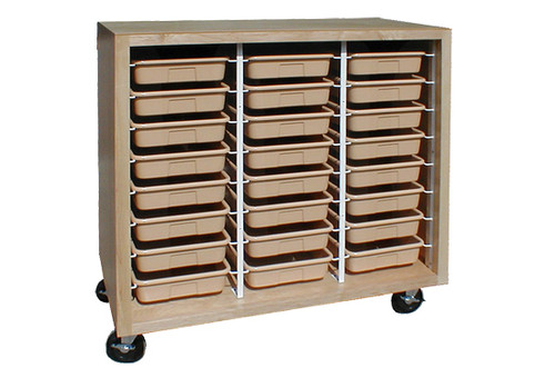 Hann Mobile 24-Tote Tray Storage Cabinet