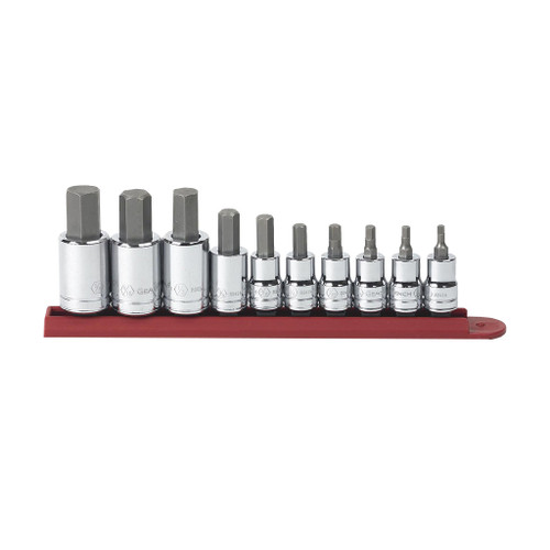 GearWrench 3/8" & 1/2" Hex Bit SAE Sockets, 10-Piece Set