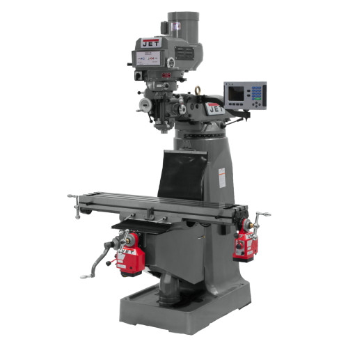 JET  JTM-4VS Mill with ACU-RITE 200S DRO with X and Y-Axis Powerfeeds